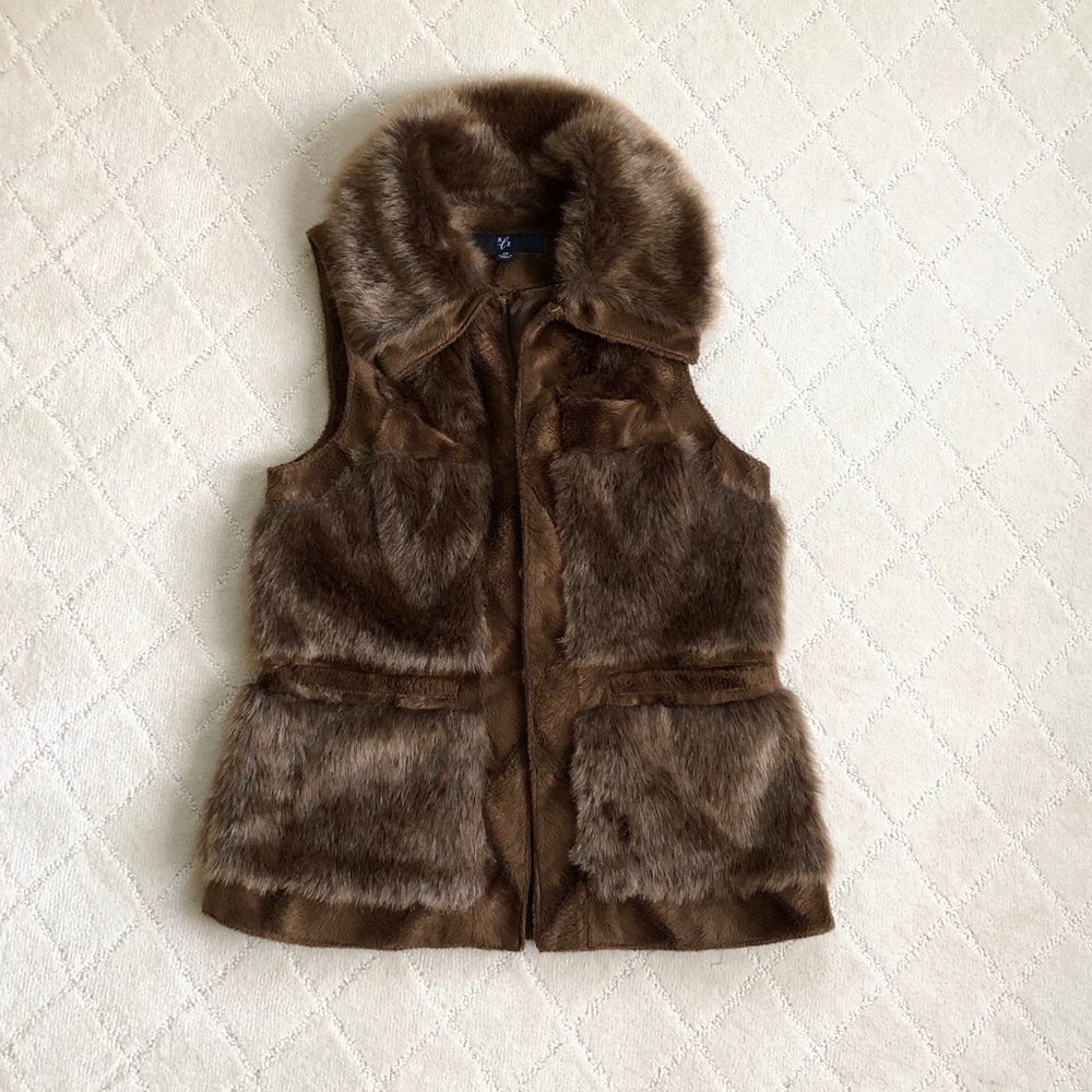 Rachel Zoe Faux Fur Vest - image 4